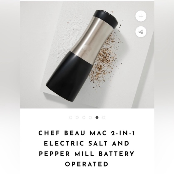 Kitchen Nwt Chef Beau Mac 2 In 1 Electric Salt And Pepper Mil Poshmark